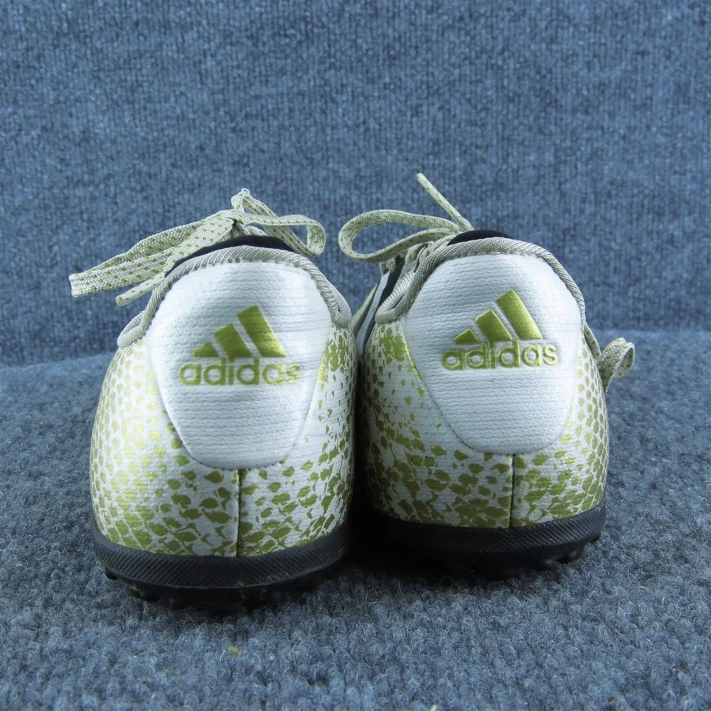 adidas Boys Sneaker Shoes Athletic Off White Synthetic Lace Up Size Y 4.5 Medium